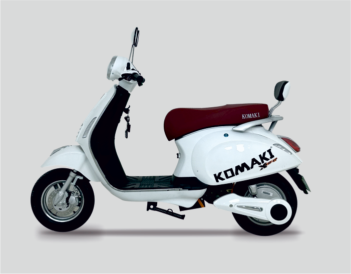 KOMAKI VP WHITE COLOUREDE-SCOOTER IMAGE