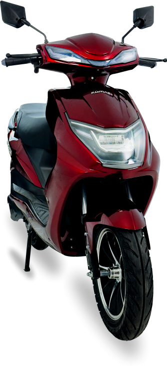 KOMAKI LY GARNET RED COLOURED ELECTRIC SCOOTER