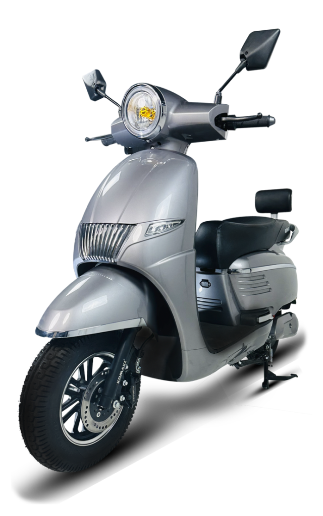 KOMAKI FLORA SILVER COLOURED E-SCOOTER