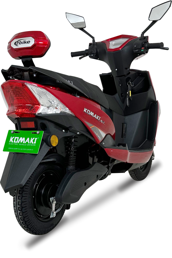 KOMAKI X-ONE RED COLOUR ELECTRIC BIKE IMAGE