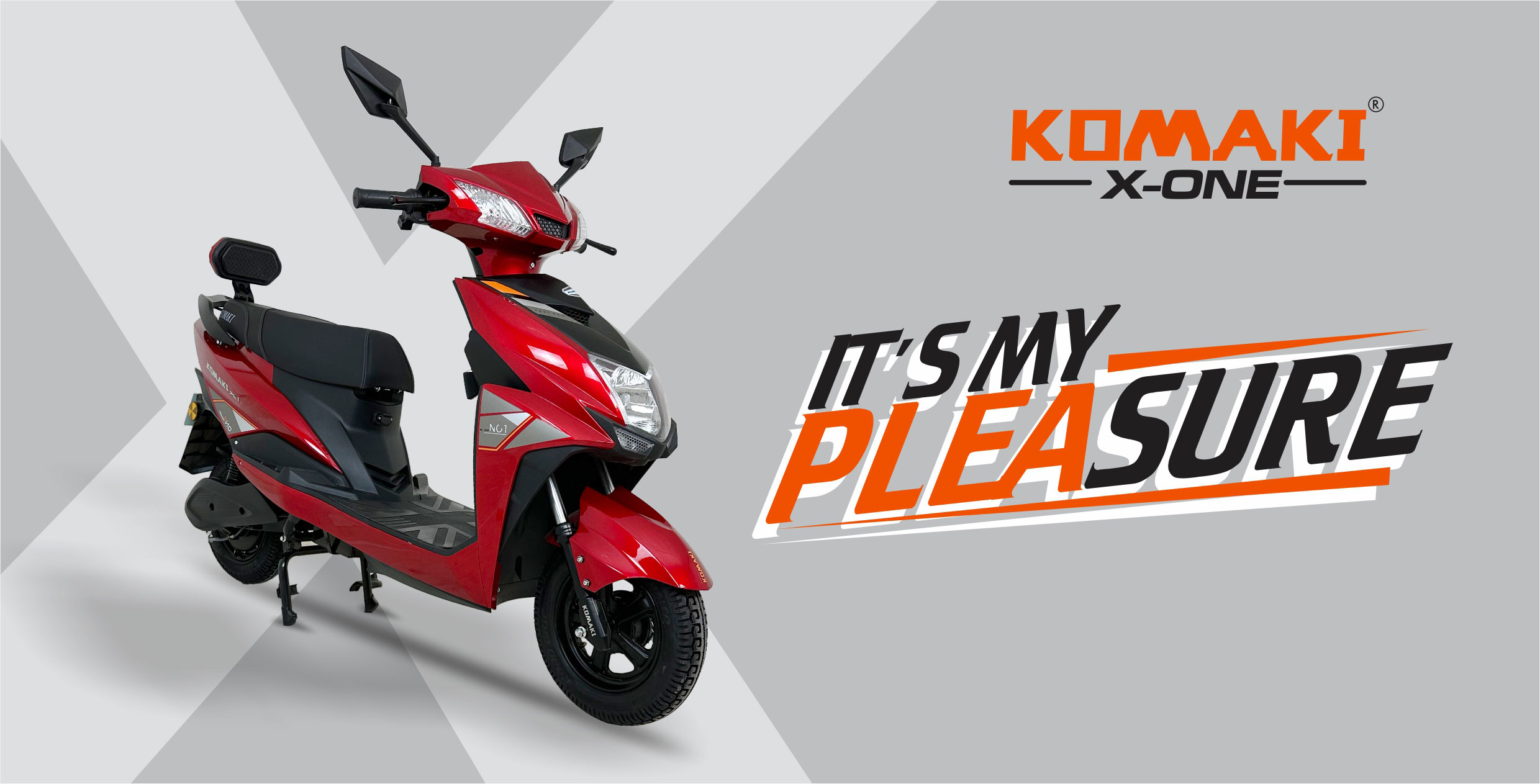 KOMAKI X-ONE RED COLOUR ELECTRIC BIKE