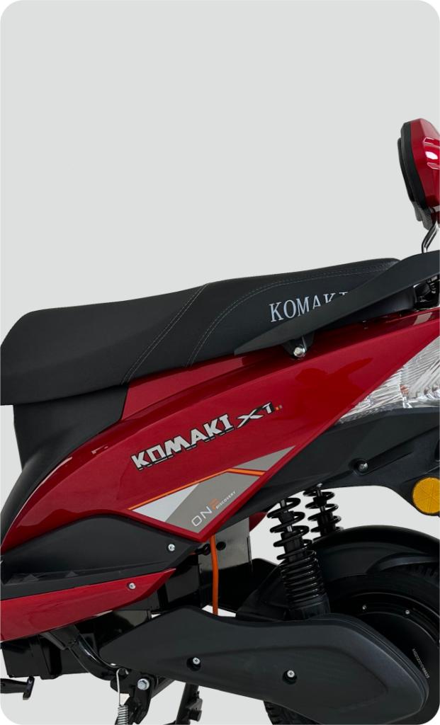 KOMAKI X-ONE RED COLOUR ELECTRIC BIKE IMAGE