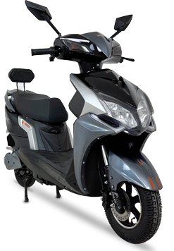 KOMAKI X2 BLACK & SILVER GREY COLOURED E-SCOOTER IMAGE