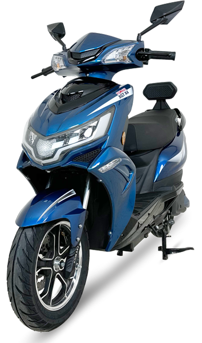 KOMAKI XGT-X4 BLUE COLOURED E-SCOOTER IMAGE