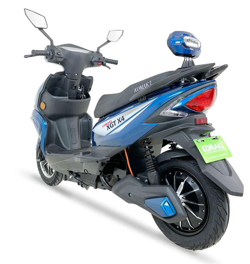 KOMAKI XGT-X4 BLUE COLOURED E-SCOOTER IMAGE